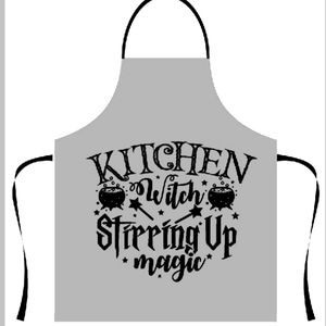 Apron full front Halloween kitchen witch